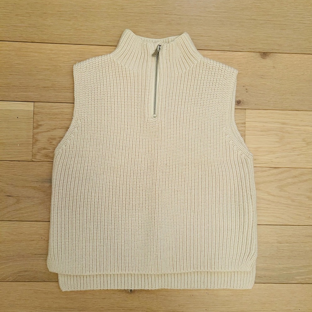 H&M Beige Knit Sweater Vest for kids